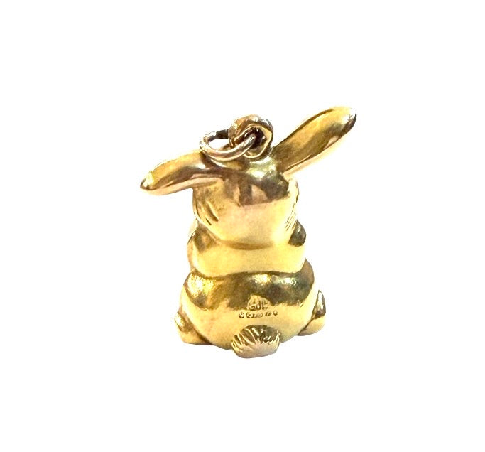 9ct vintage rabbit charm by Georg Jensen  circa 1972
