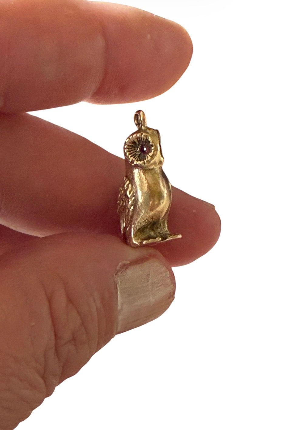 9ct vintage owl charm by Georg jensen circa 1961 4.66g