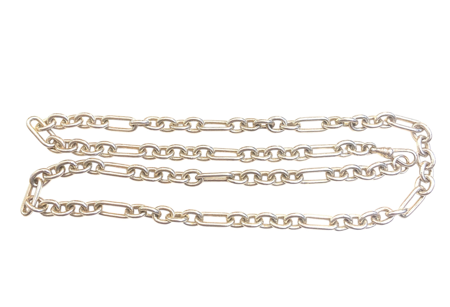 silver 925 vintage fancy link chain. 28inches long (72cm) 72 g