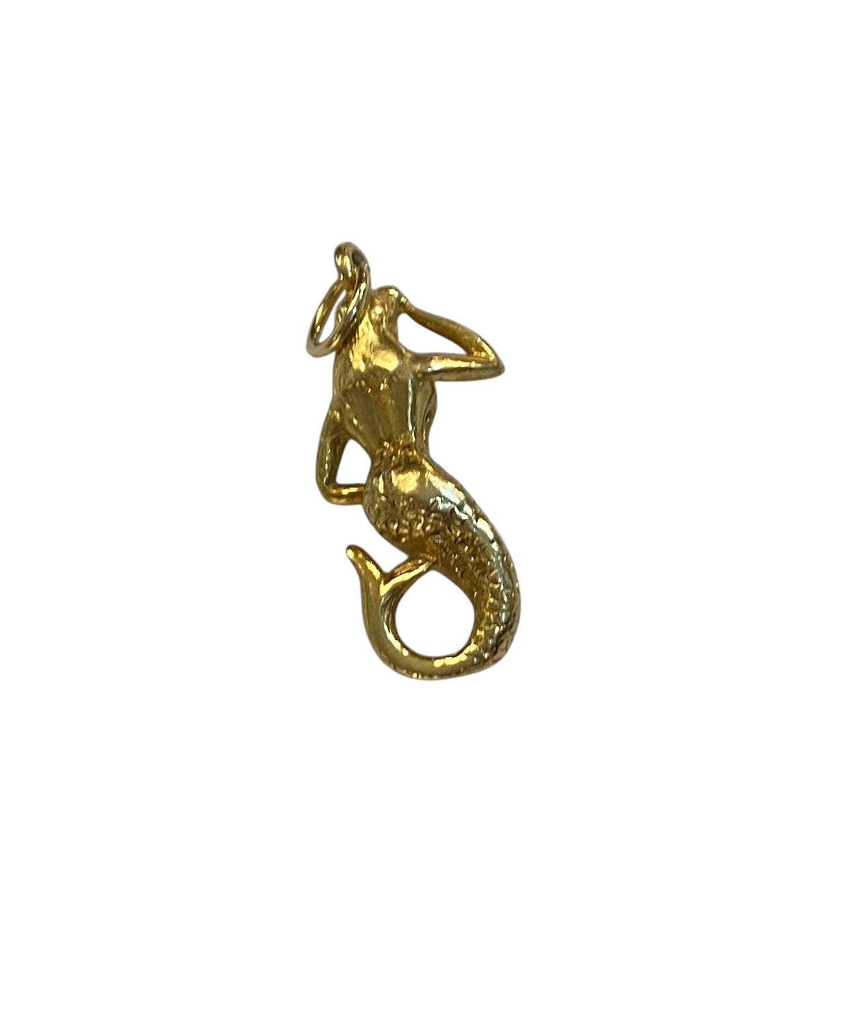 9ct vintage mermaid charm circa 1980s