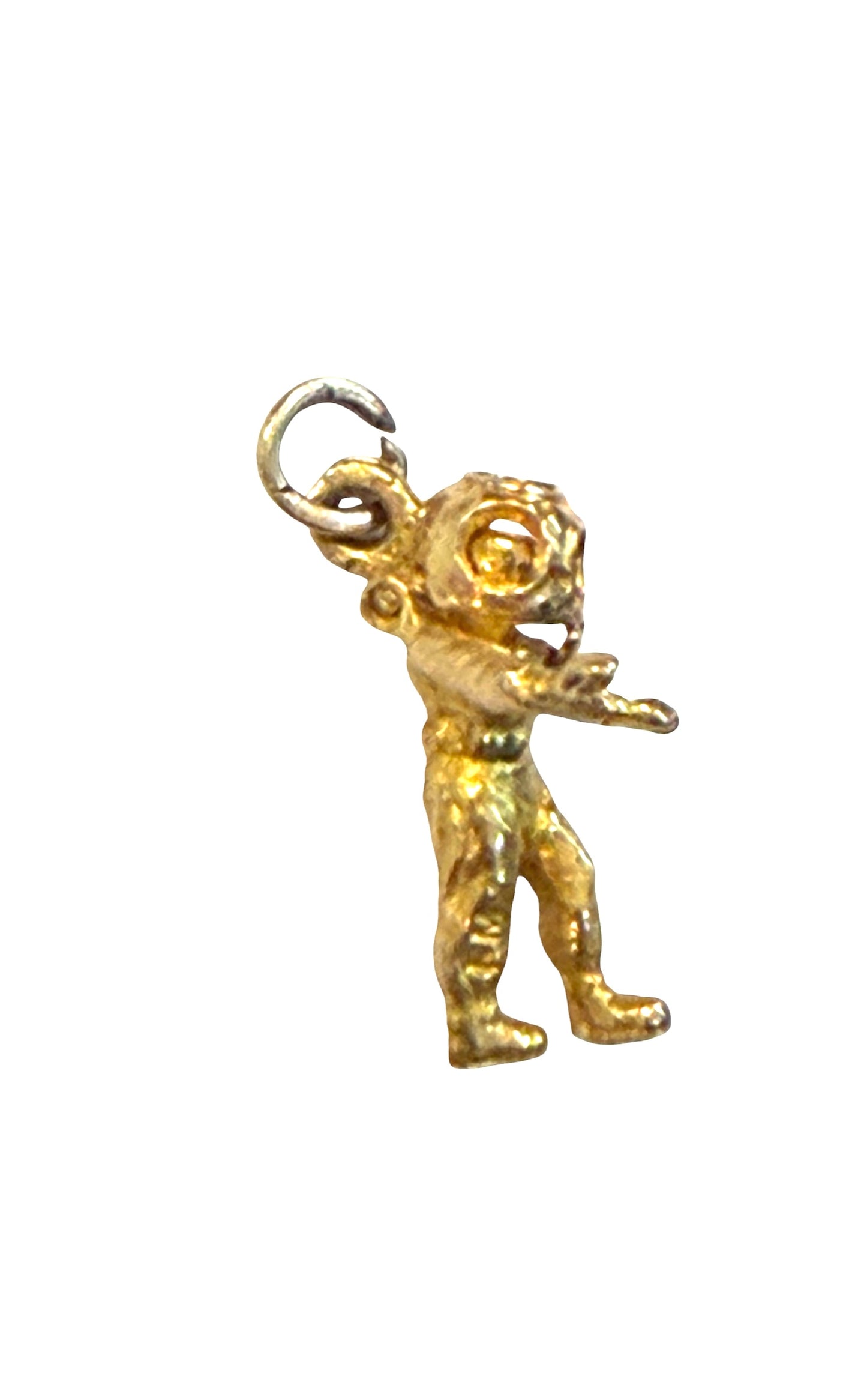 9ct vintage spaceman / astronaut / deep sea diver charm circa 1952 1.6g
