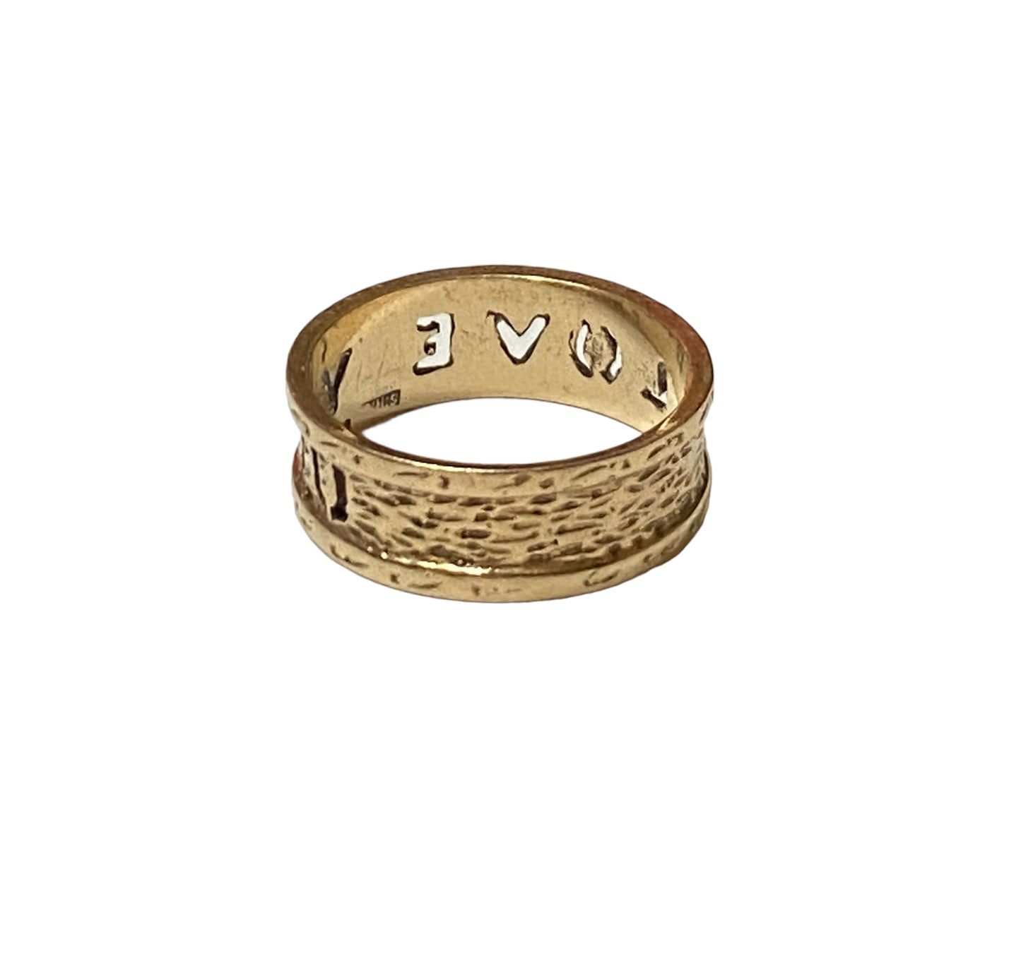 9ct vintage ' I love you' ring size O