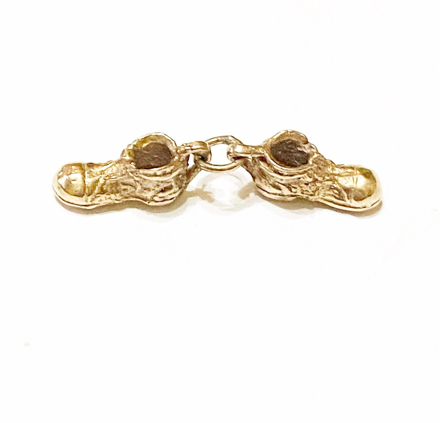 9ct vintage gold football boots charm