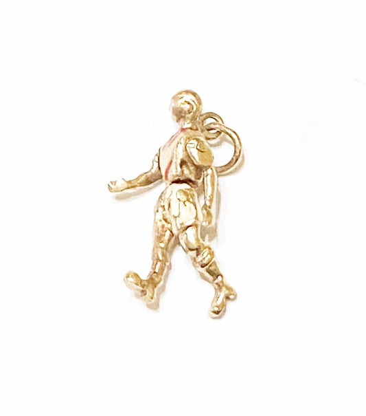 9ct vintage footballer charm circa 1959