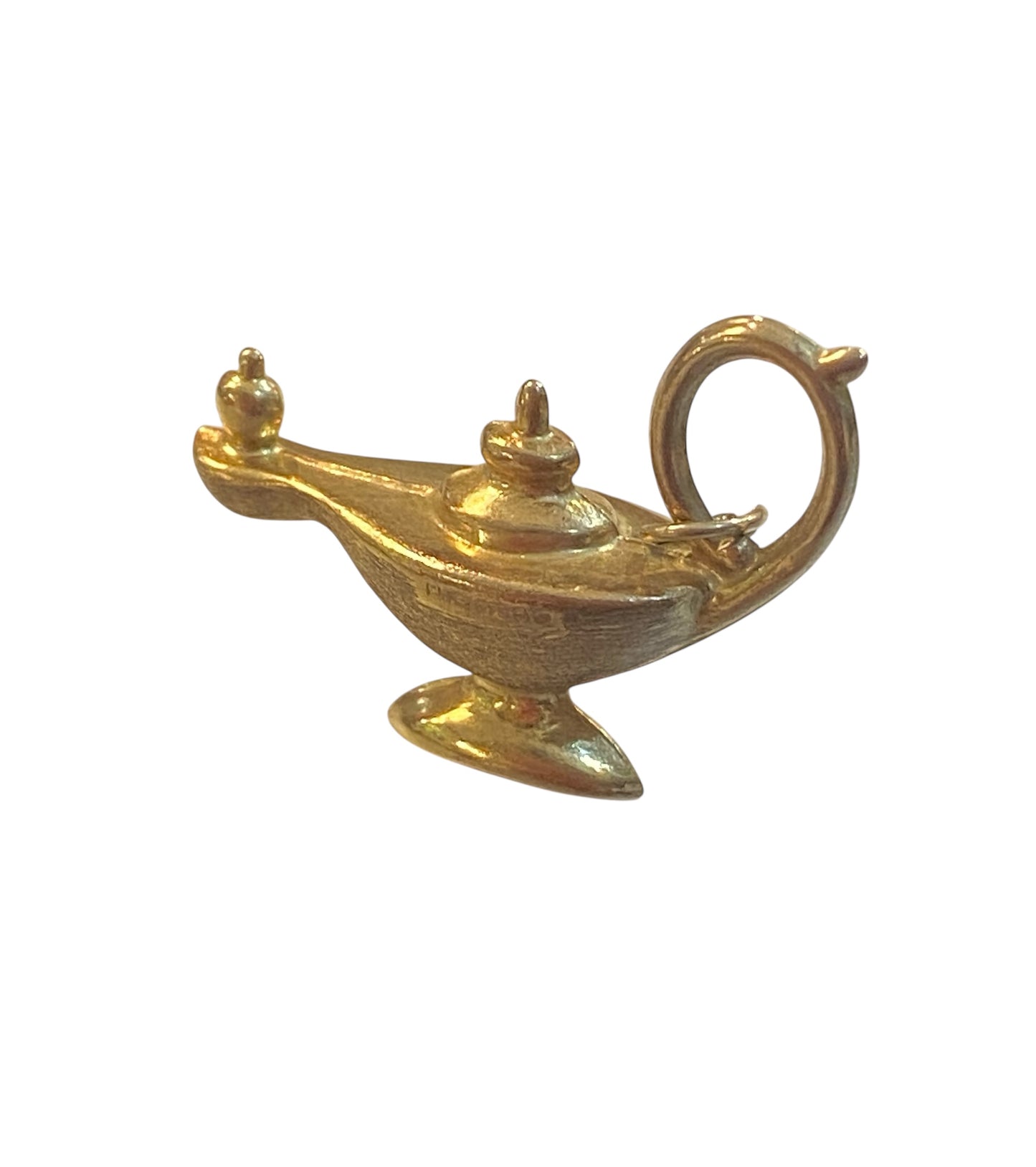 9ct vintage genie lamp , 1.4g maker FM circa 1978, hollow
