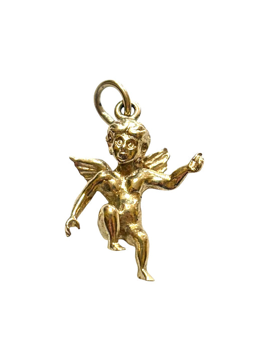 9ct vintage Angel charm, solid gold 2.63g circa 1994 London
