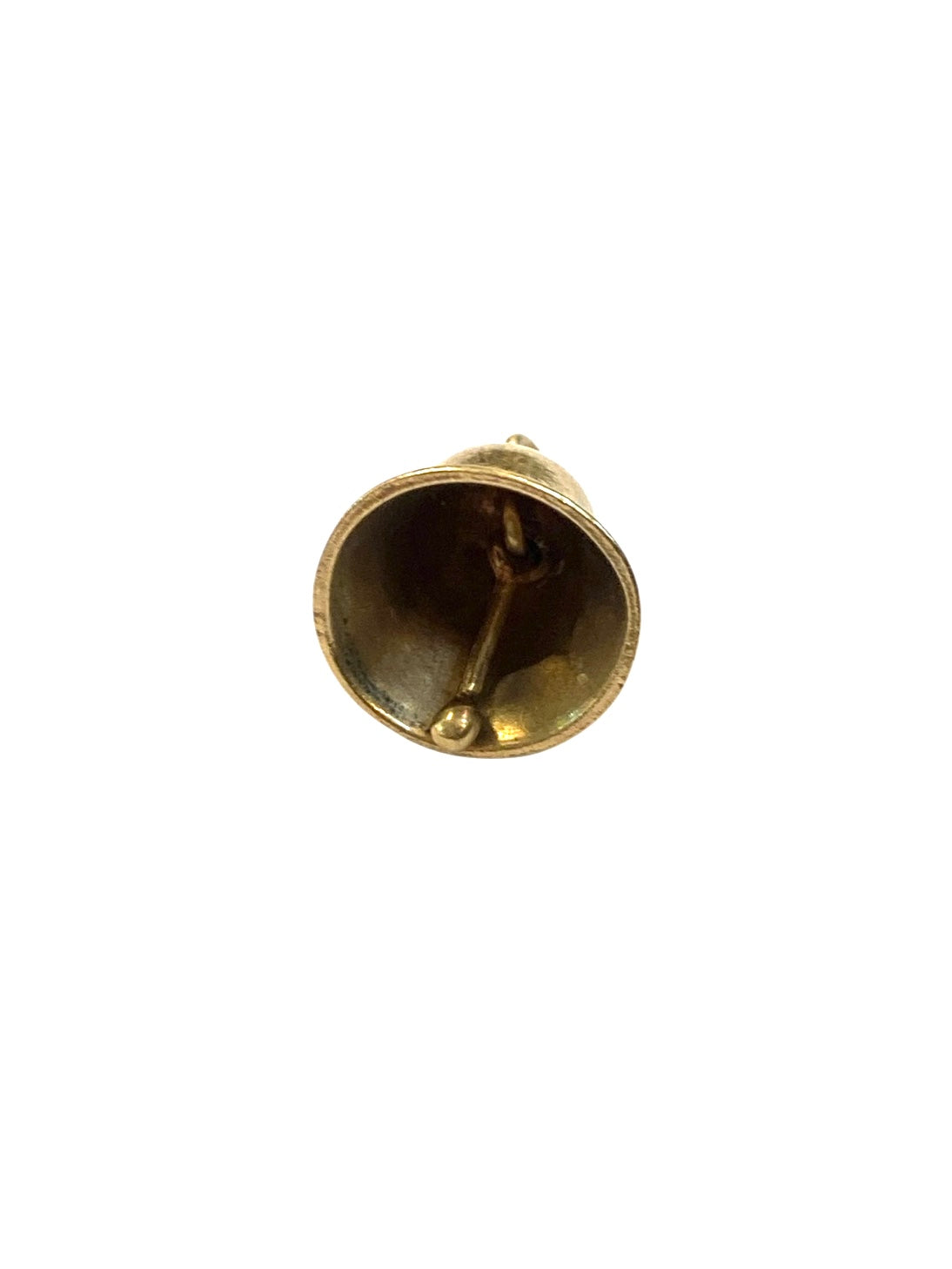 9ct vintage bell charm, small bell, 2.5g maker FM circa 1964 London