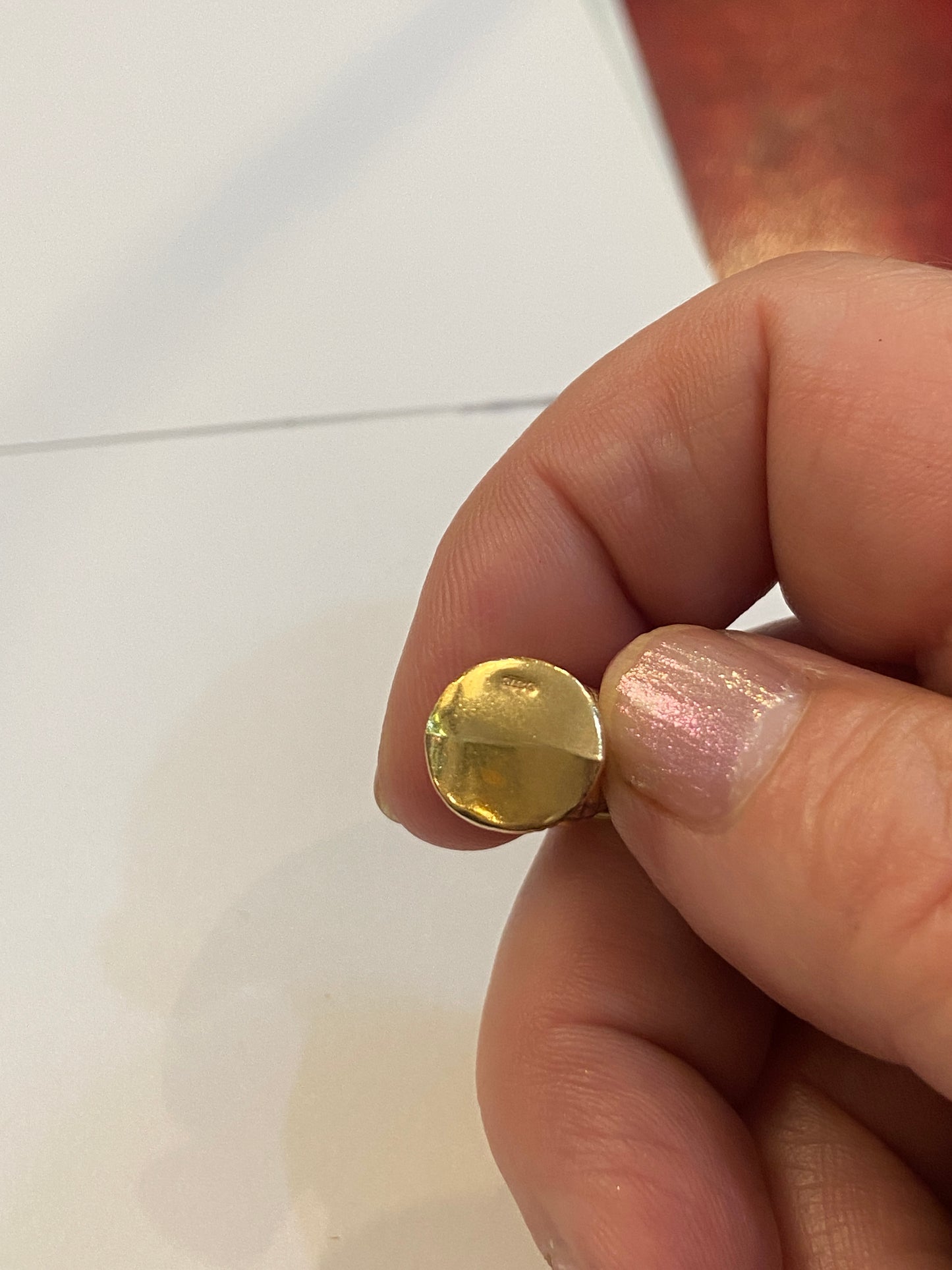 9ct vintage thistle charm / pendant 1.6g