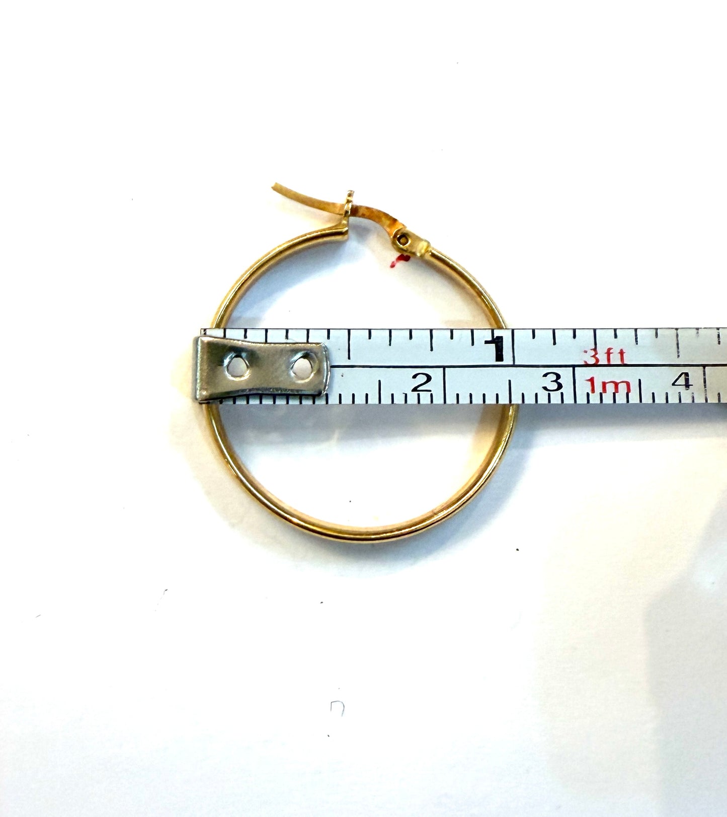9ct vintage / preowned hoop earrings 3.05g