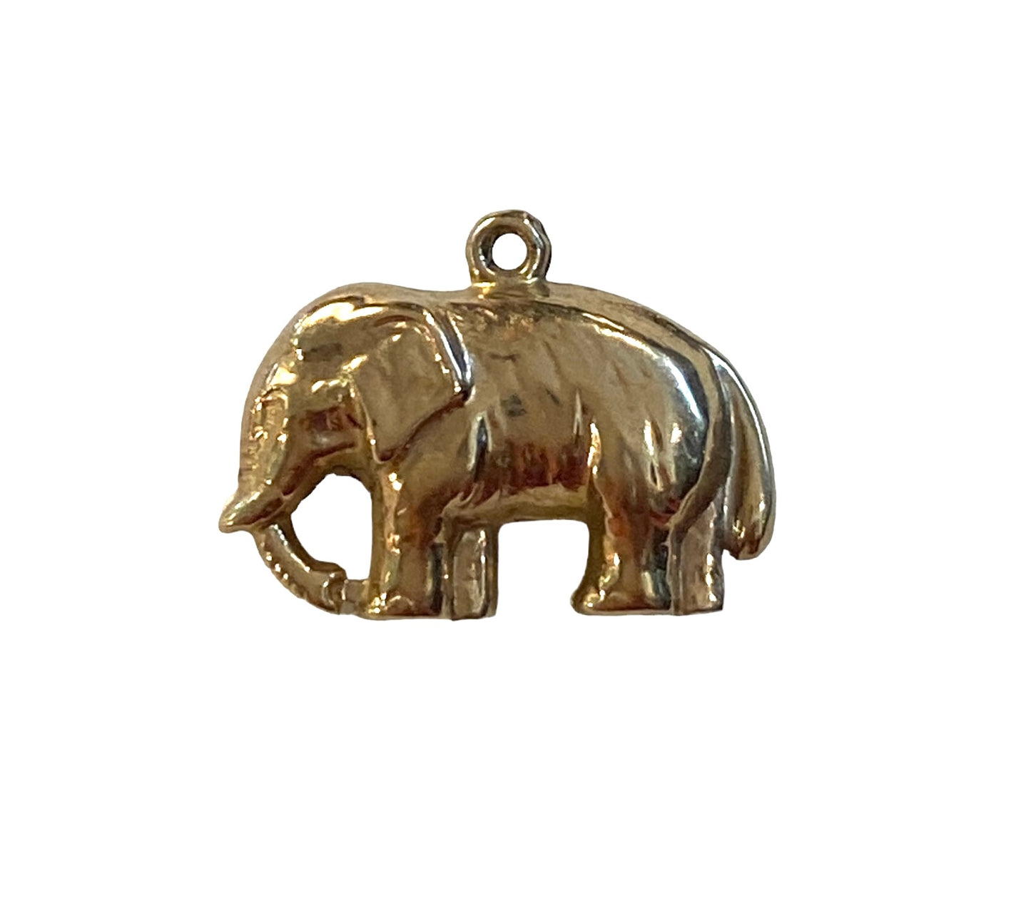 9ct vintage elephant charm small and hollow