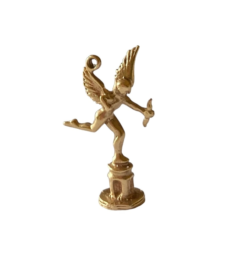 9ct vintage eros charm. the god go love. London charms circa 1970