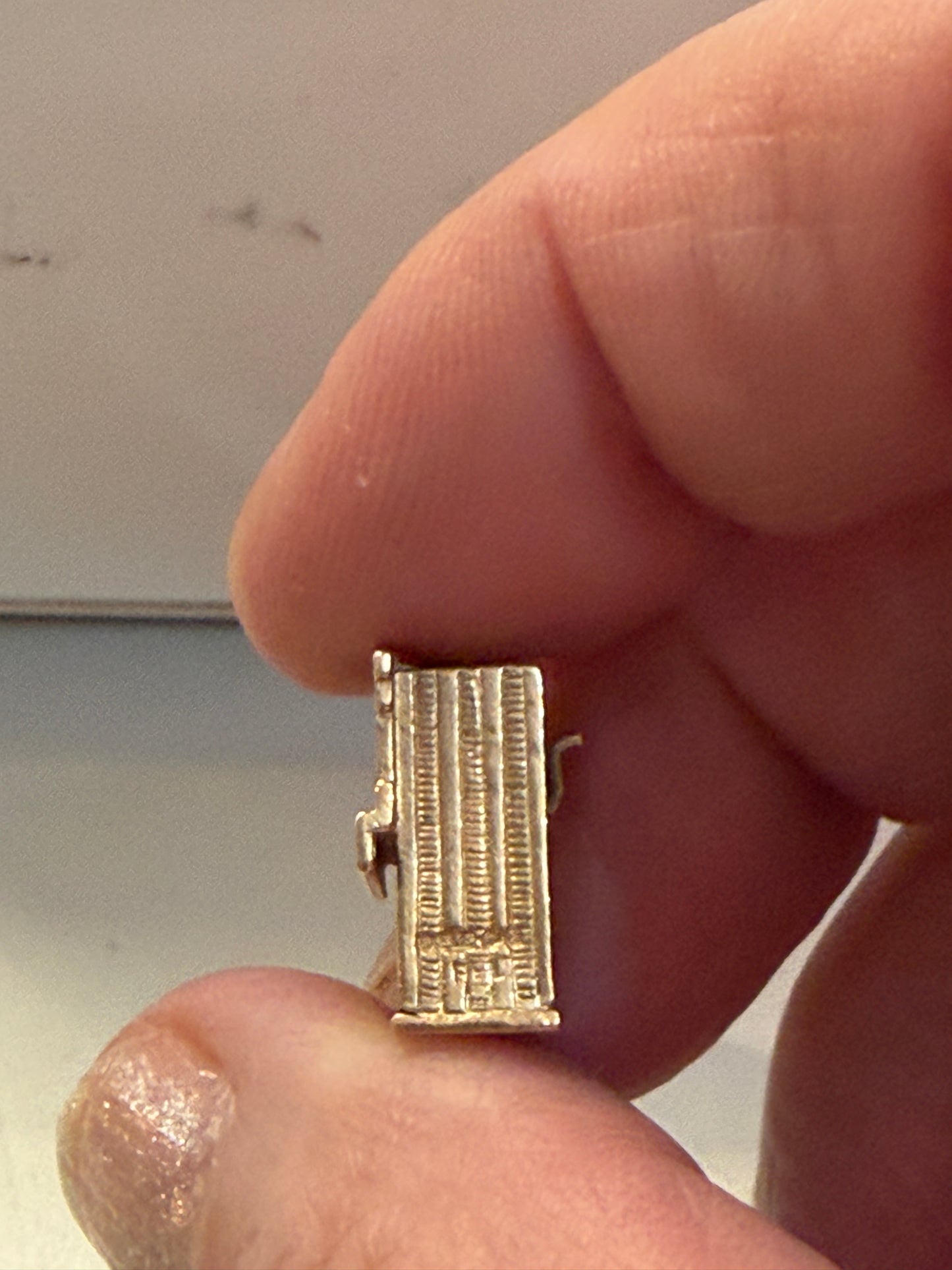 9ct vintage punch and judy charm, articulated charm circa 1959