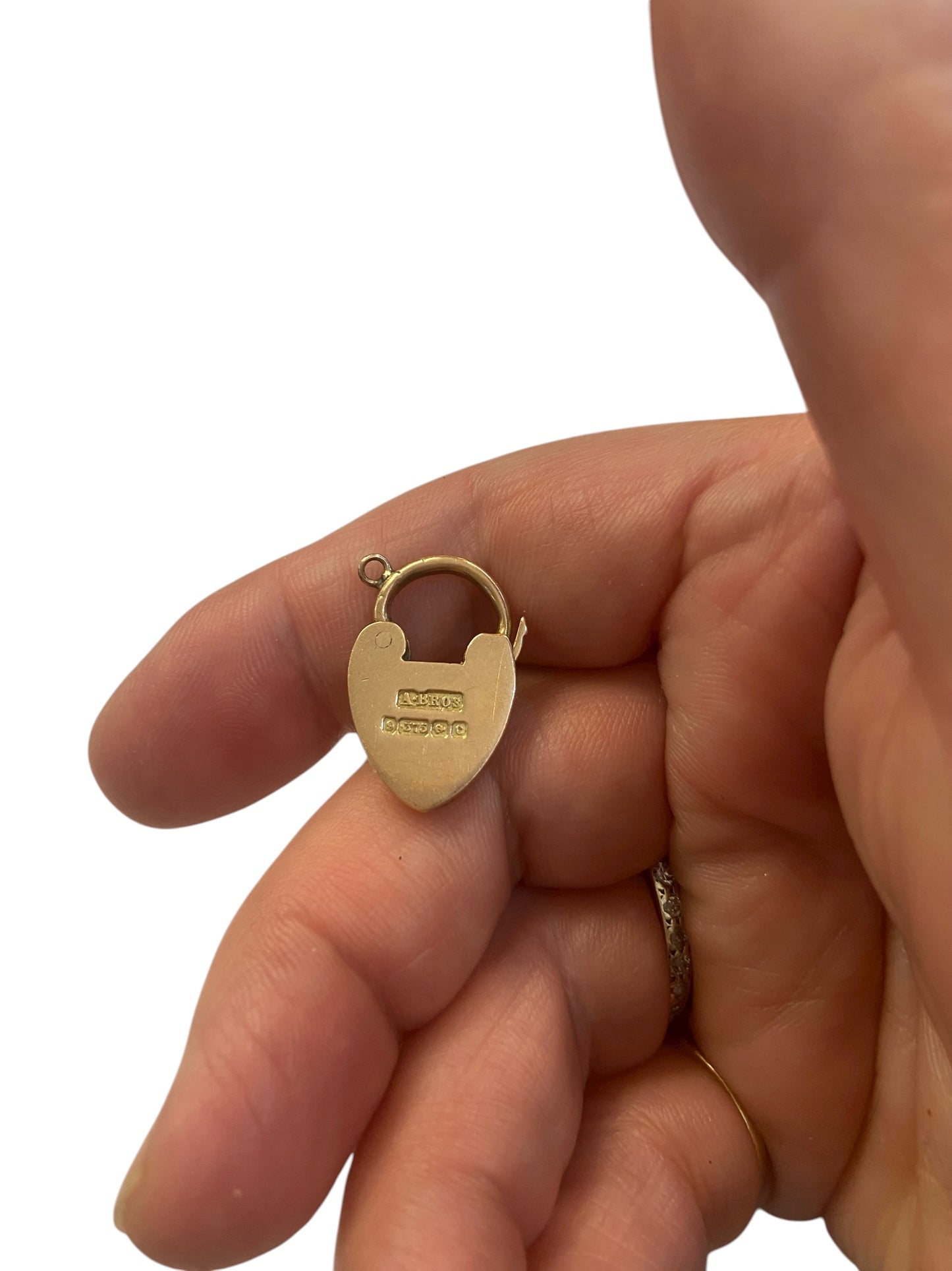 9ct Antique rose gold padlock charm circa 1902