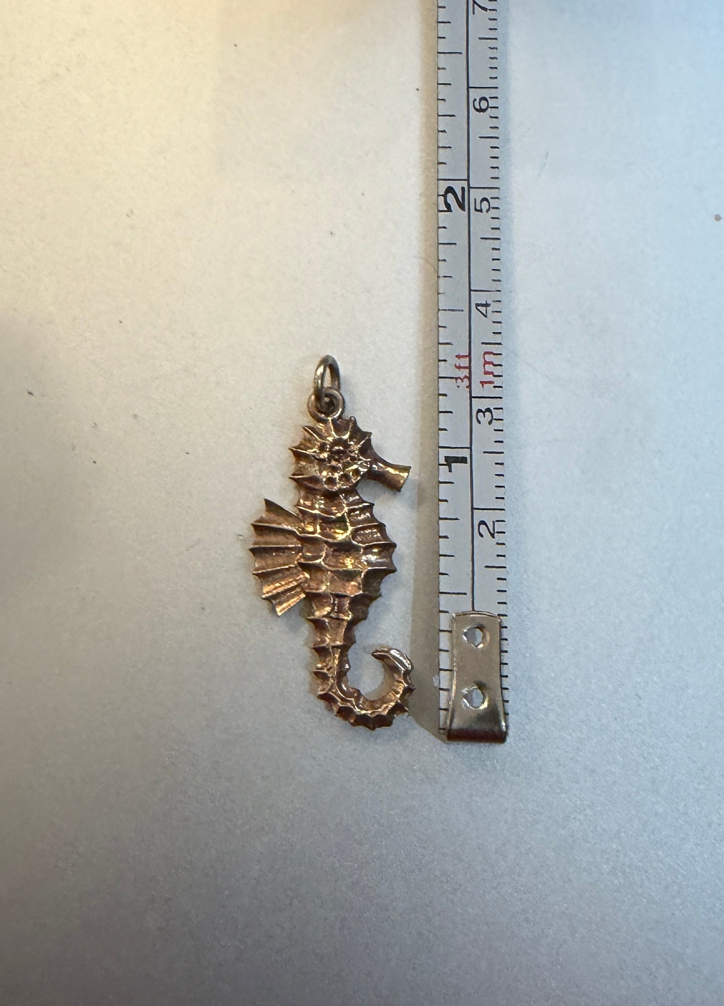 9ct vintage seahorse charm pendant circa 1972 by PPLD
