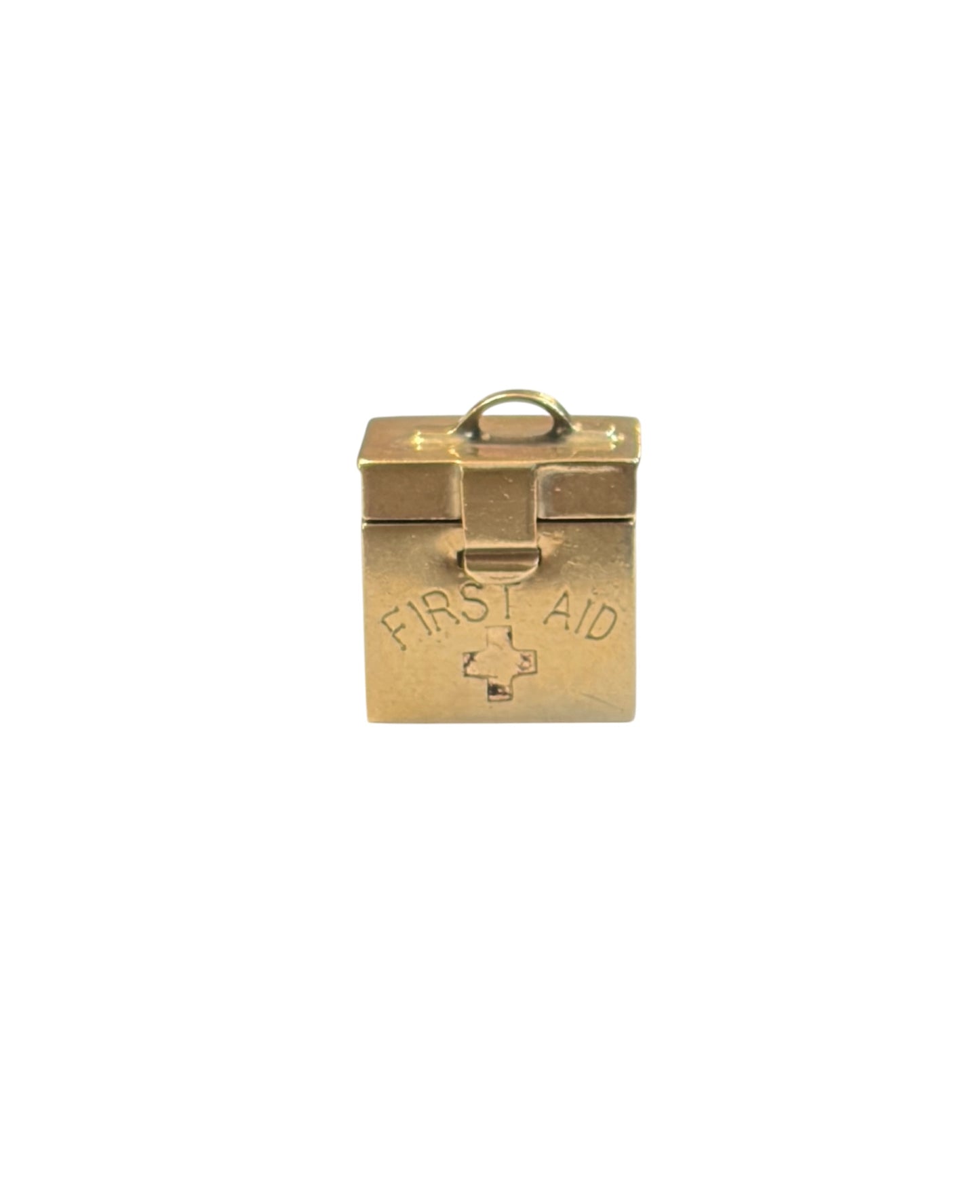 9ct vintage first aid box charm circa 1958 by Georg Jensen 2.7g