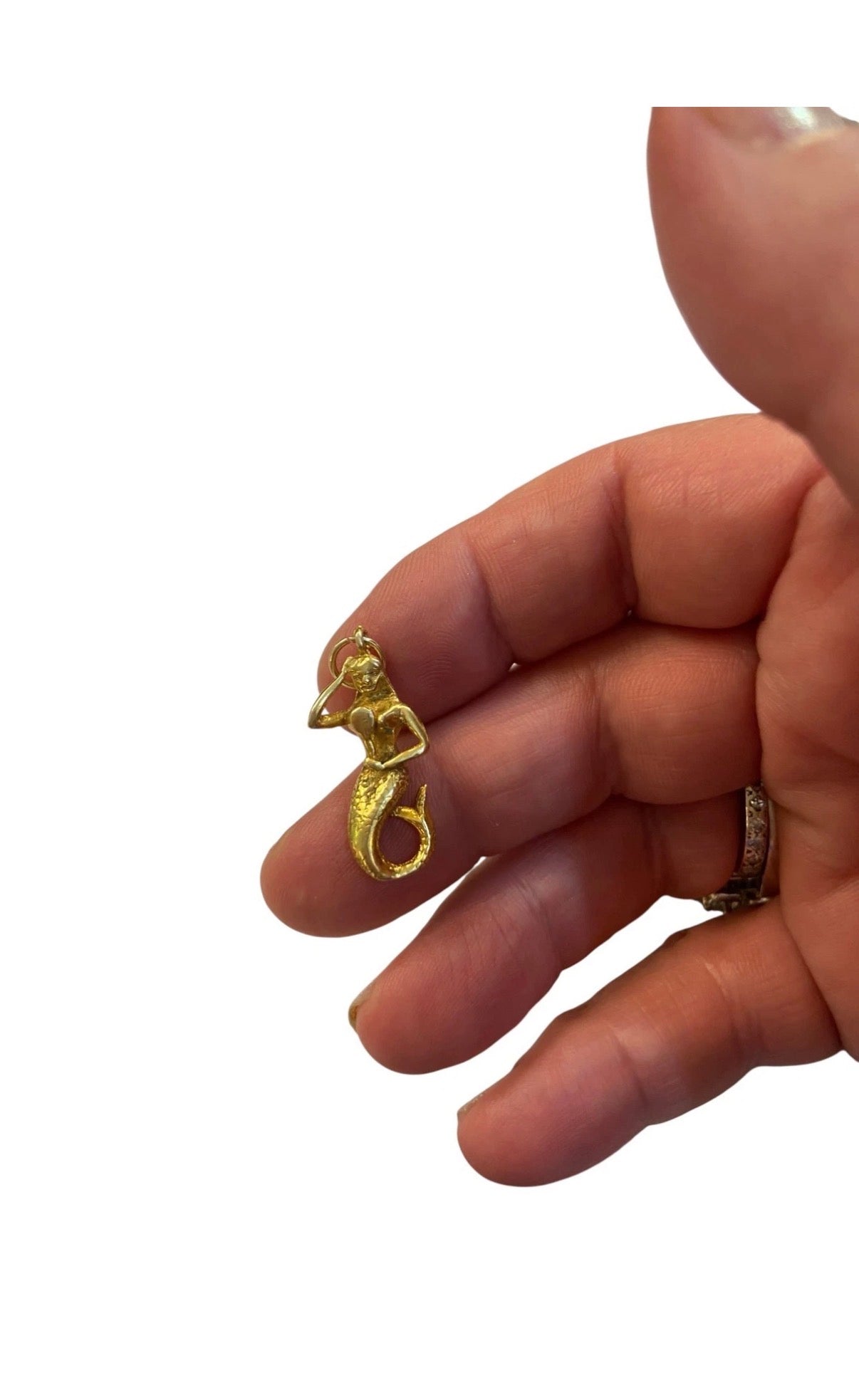 9ct vintage mermaid charm circa 1965