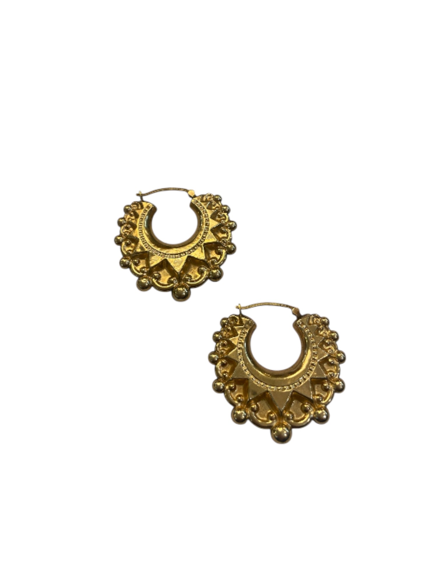 9ct vintage / pre owned creole style earring hoops 5.3g