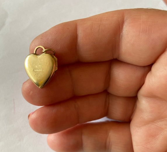 9ct heart shaped locket by George jensen vintage circa 1963