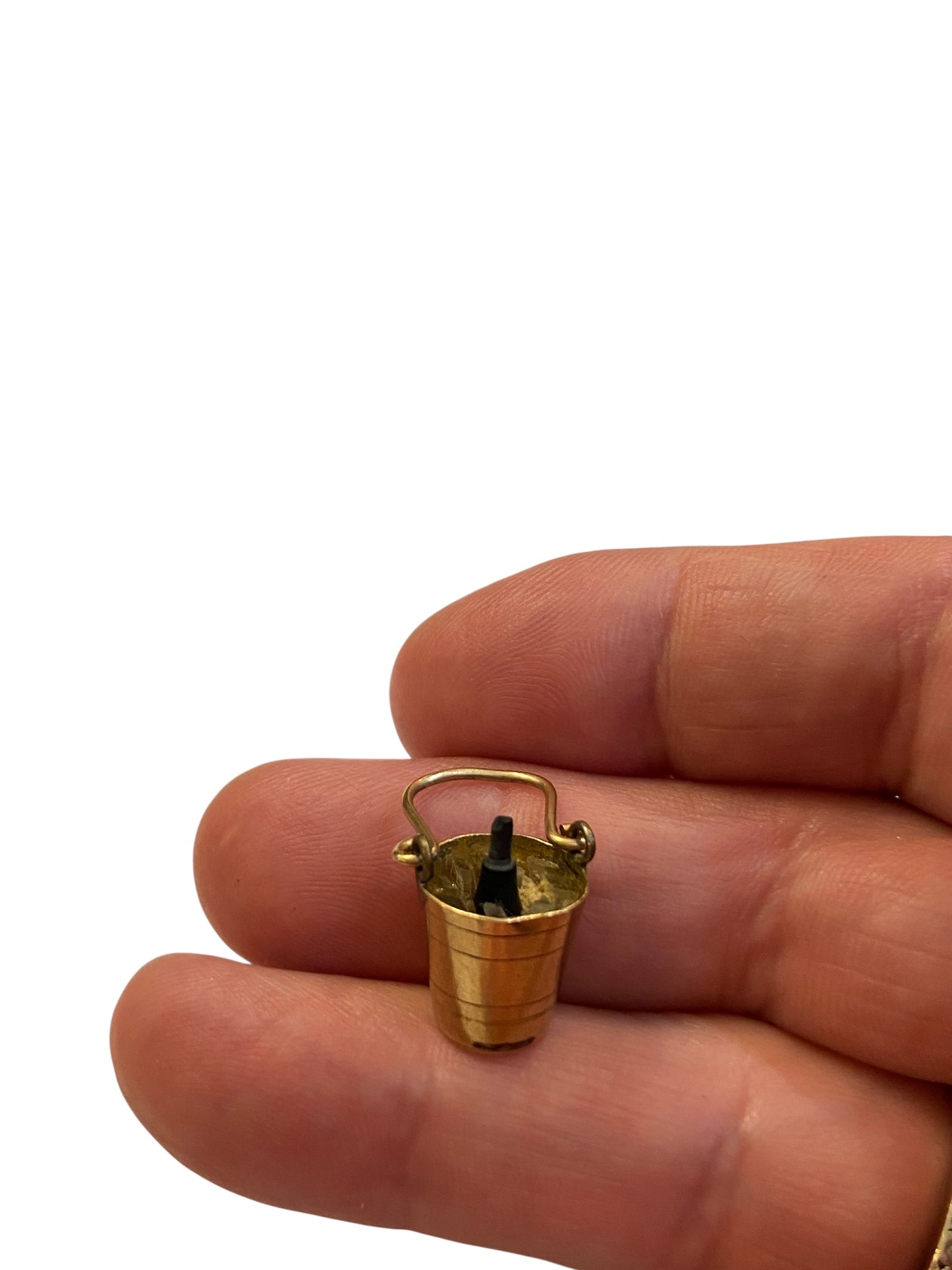 9ct vintage champagne bottle charm
