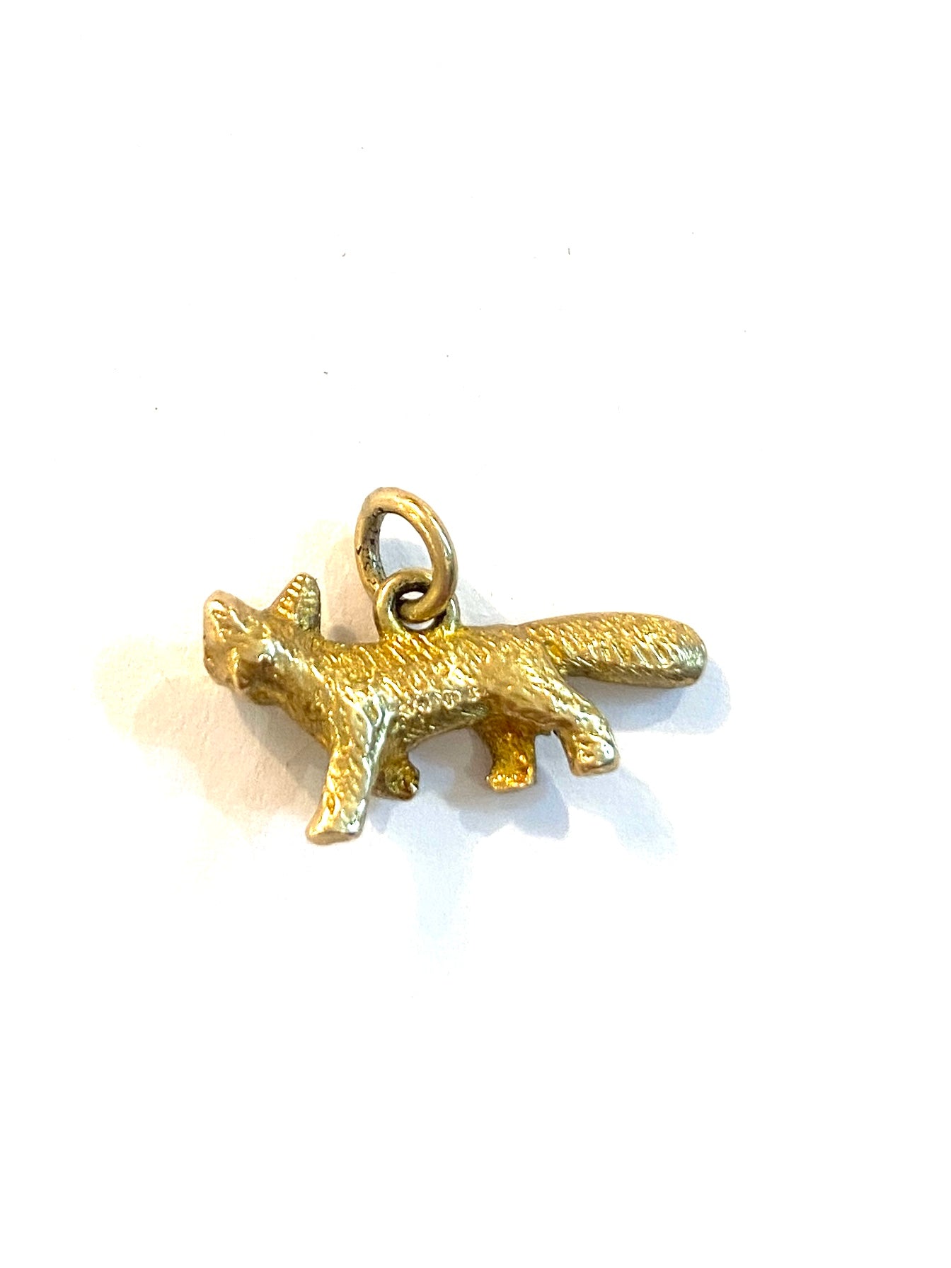 9ct 375 vintage gold fox charm
