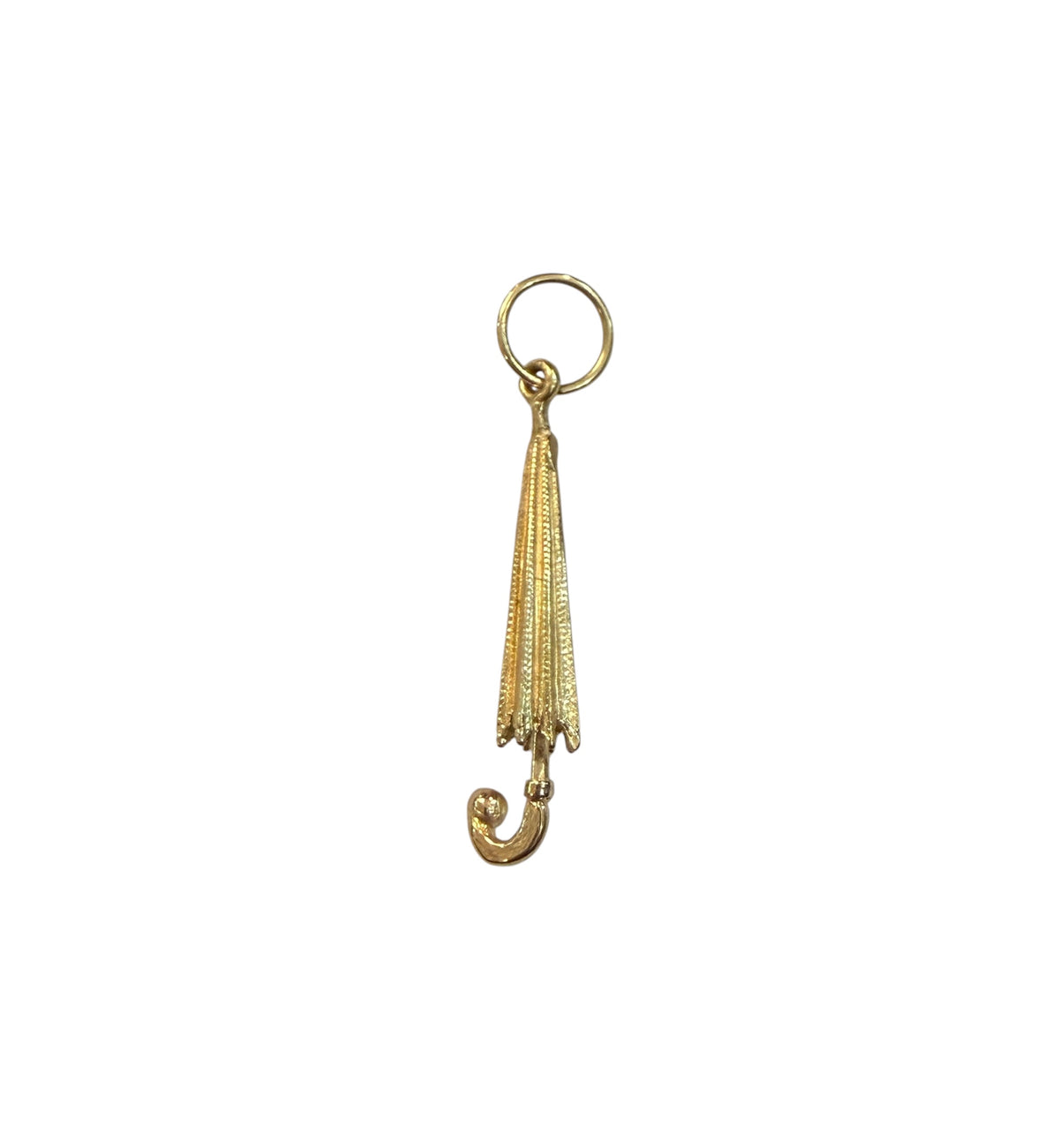 9ct vintage umbrella charm, by LJ 2.0g