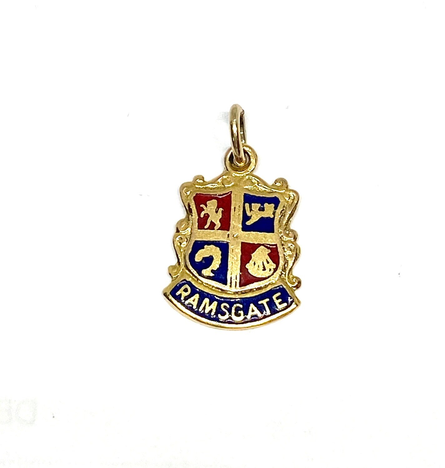 9ct vintage Ramsgate shield charm circa 1967