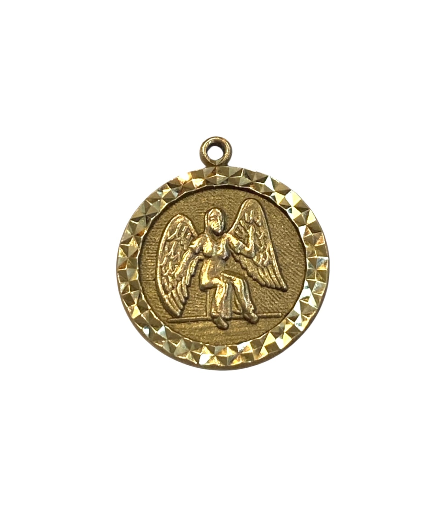 9ct vintage guardian angel charm circa 1972 3.3g