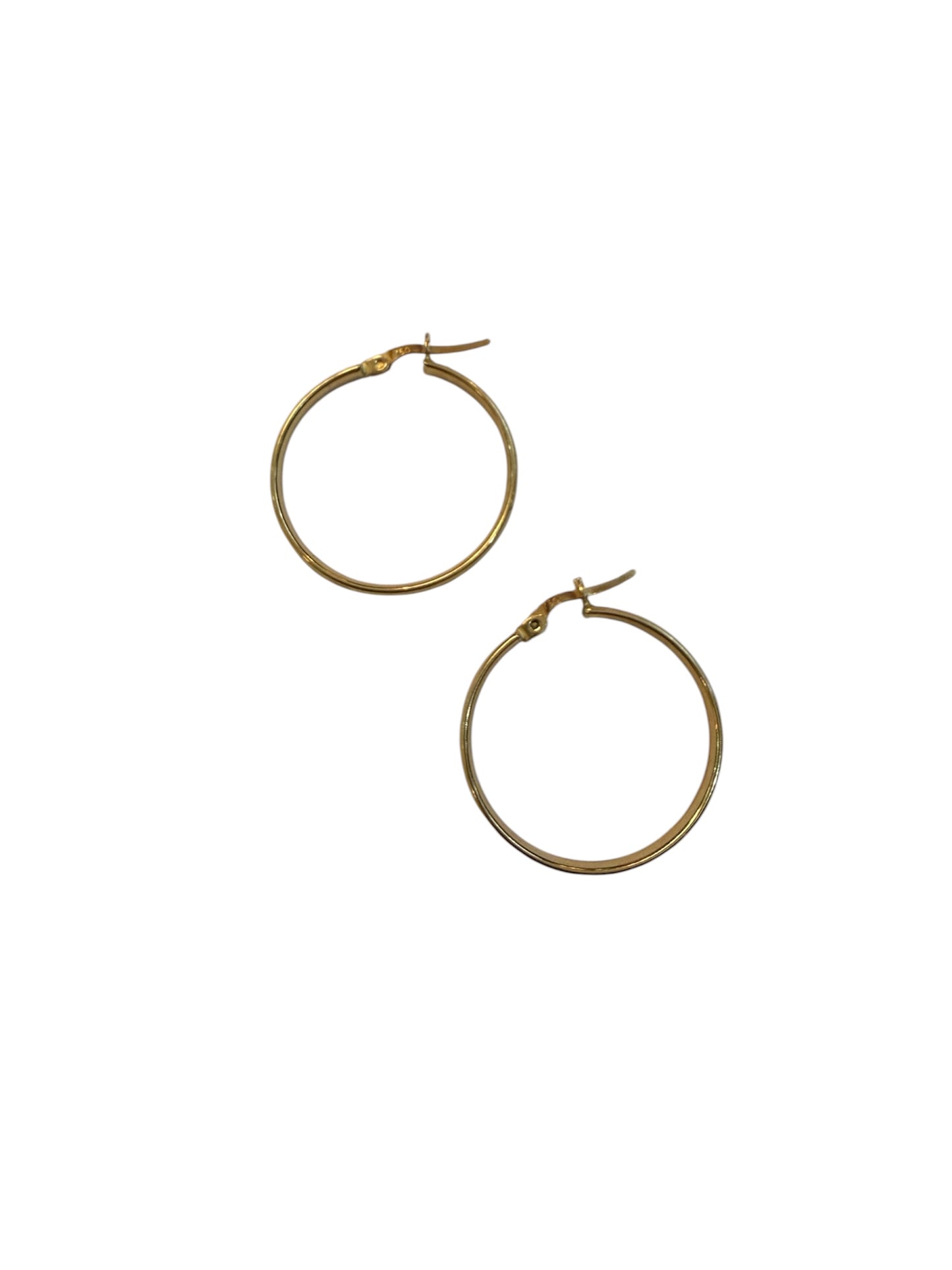 9ct vintage / preowned hoop earrings 3.05g
