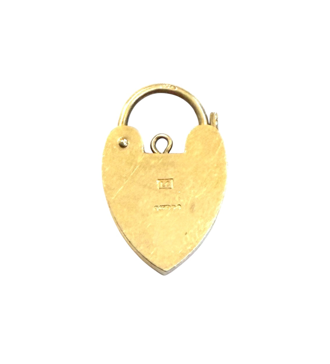 9ct vintage padlock charm (7)/pendant circa 1973 3.5g