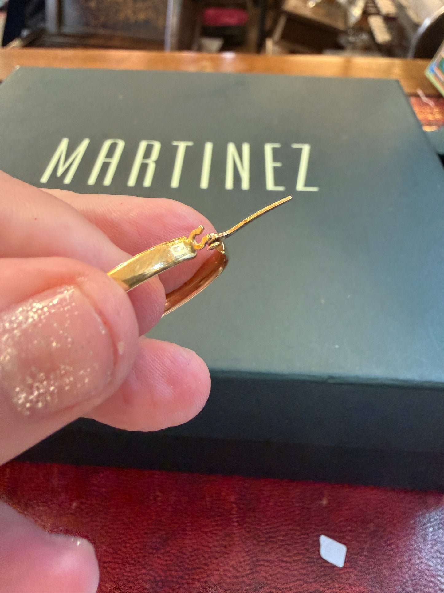 9ct vintage / preowned hoop earrings 3.05g