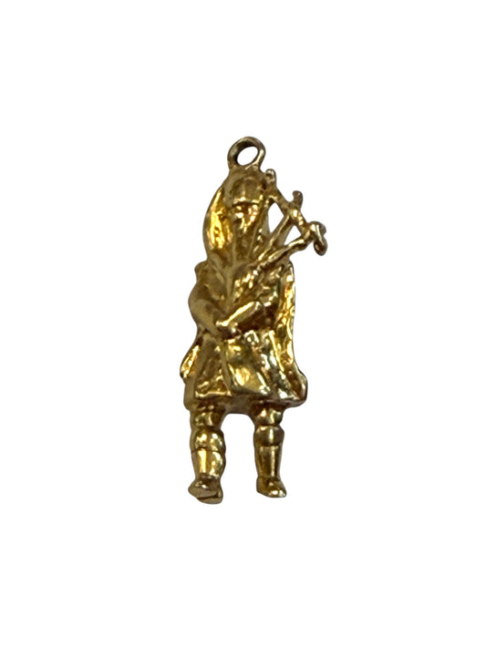 9ct vintage bagpiper charm by Georg Jensen circa 1979 London 2.8g