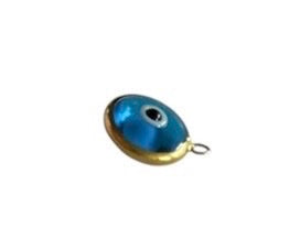 9ct pre owned  evil eye charm / pendant. 0.57g