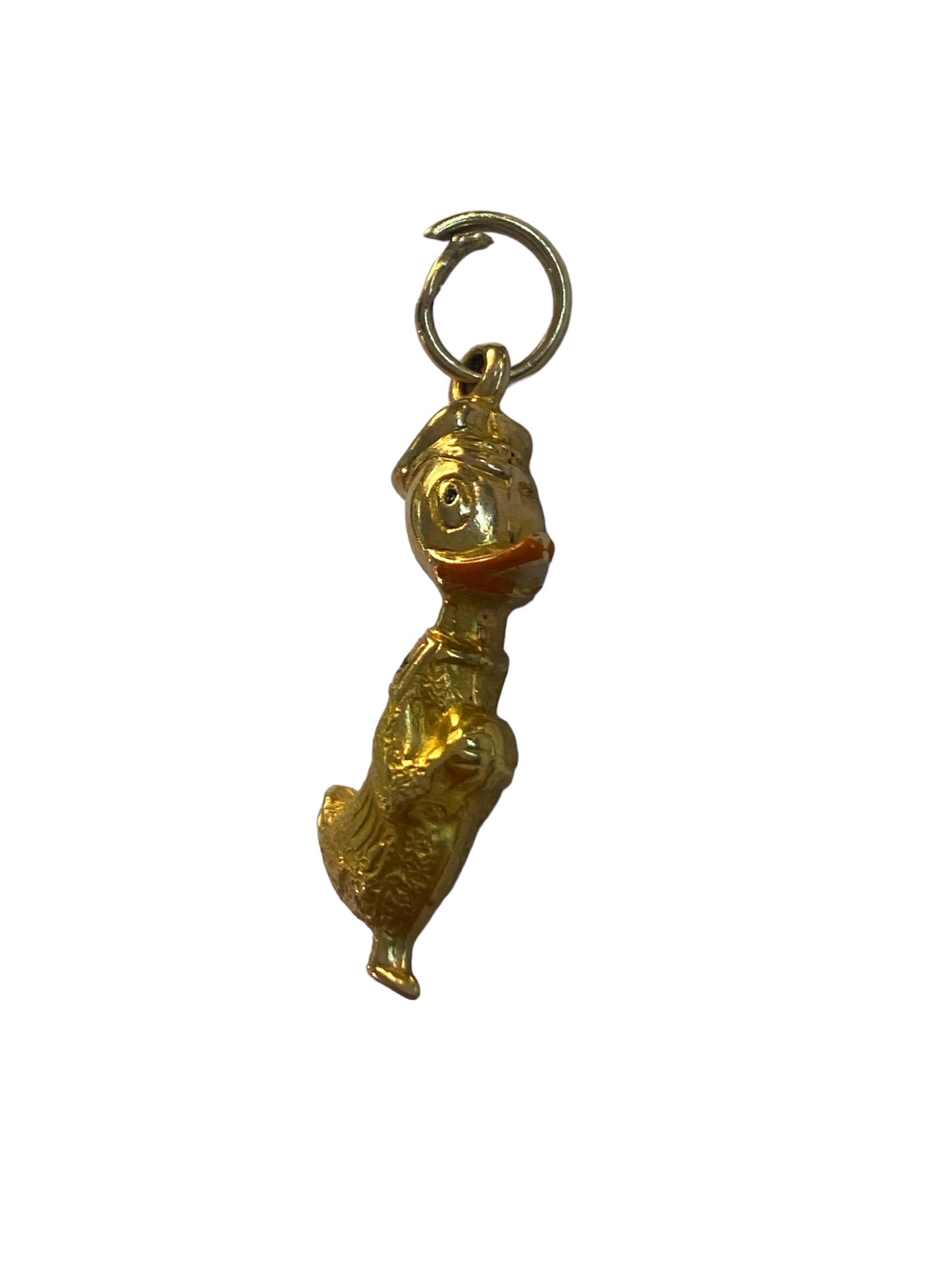 18ct 750 gold cartoon sailor duck charm /pendant 2.0g