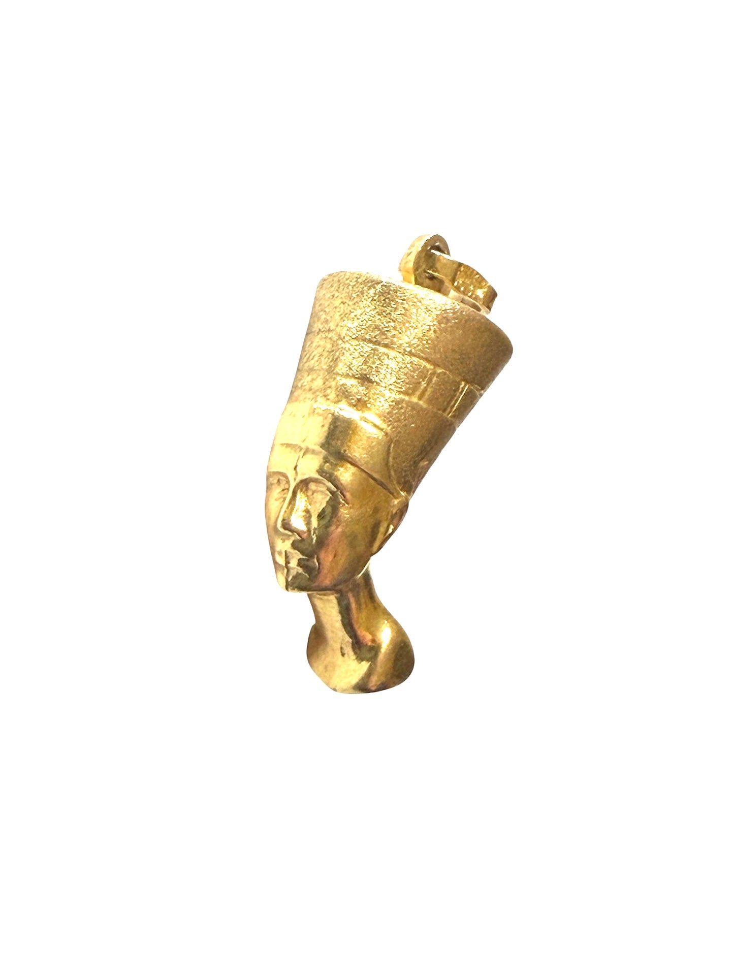 9ct vintage Nefertiti head charm / pendant circa 1981 2.43g