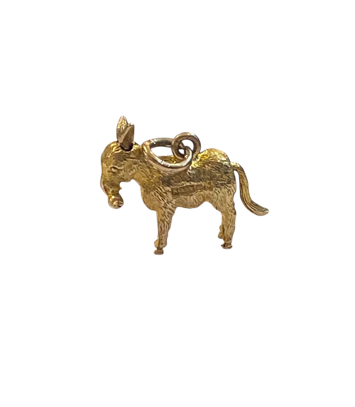 9ct vintage donkey charm with moving ears circa 1968