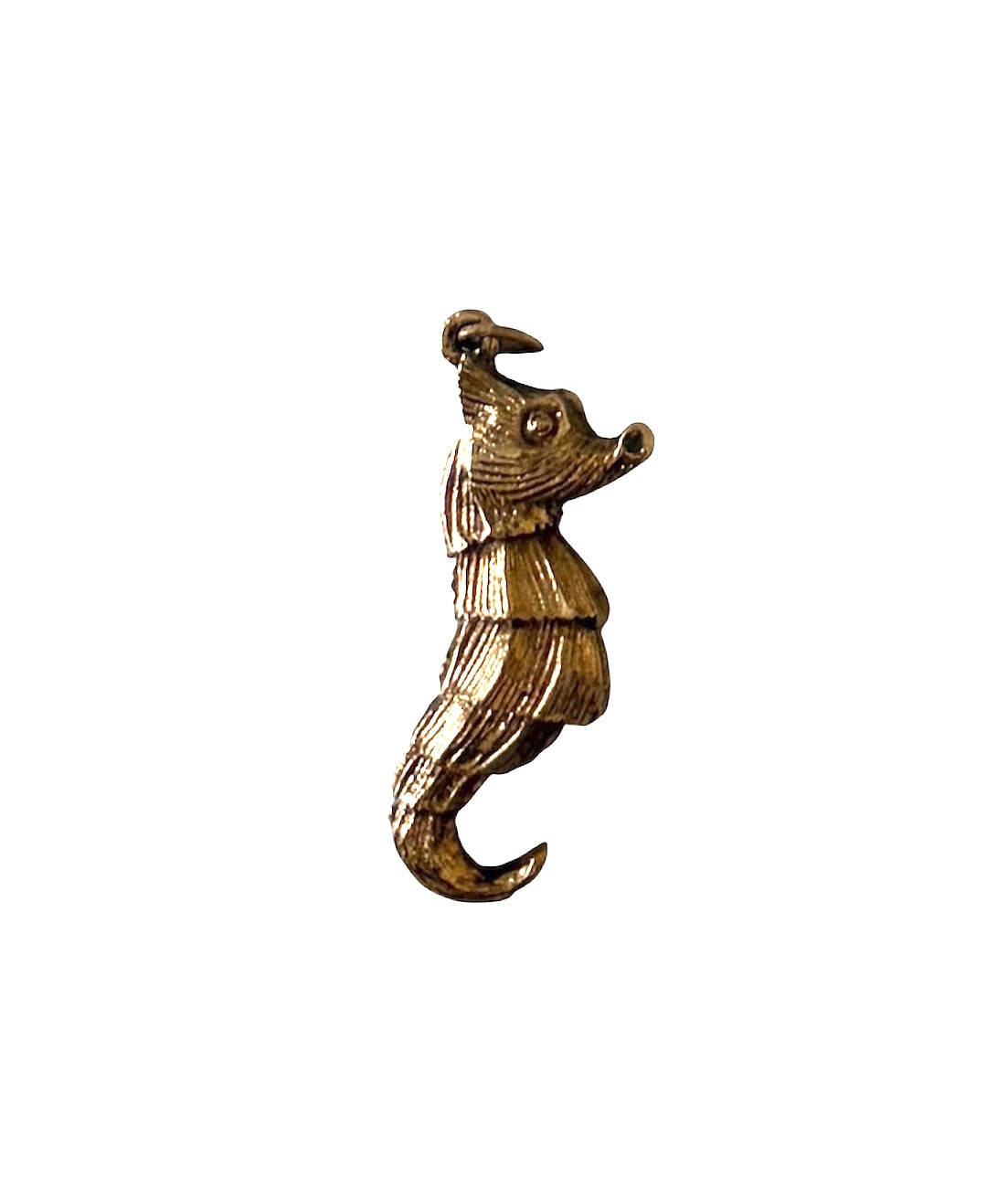 9ct vintage seahorse charm, articulated circa London 1979 6.5g