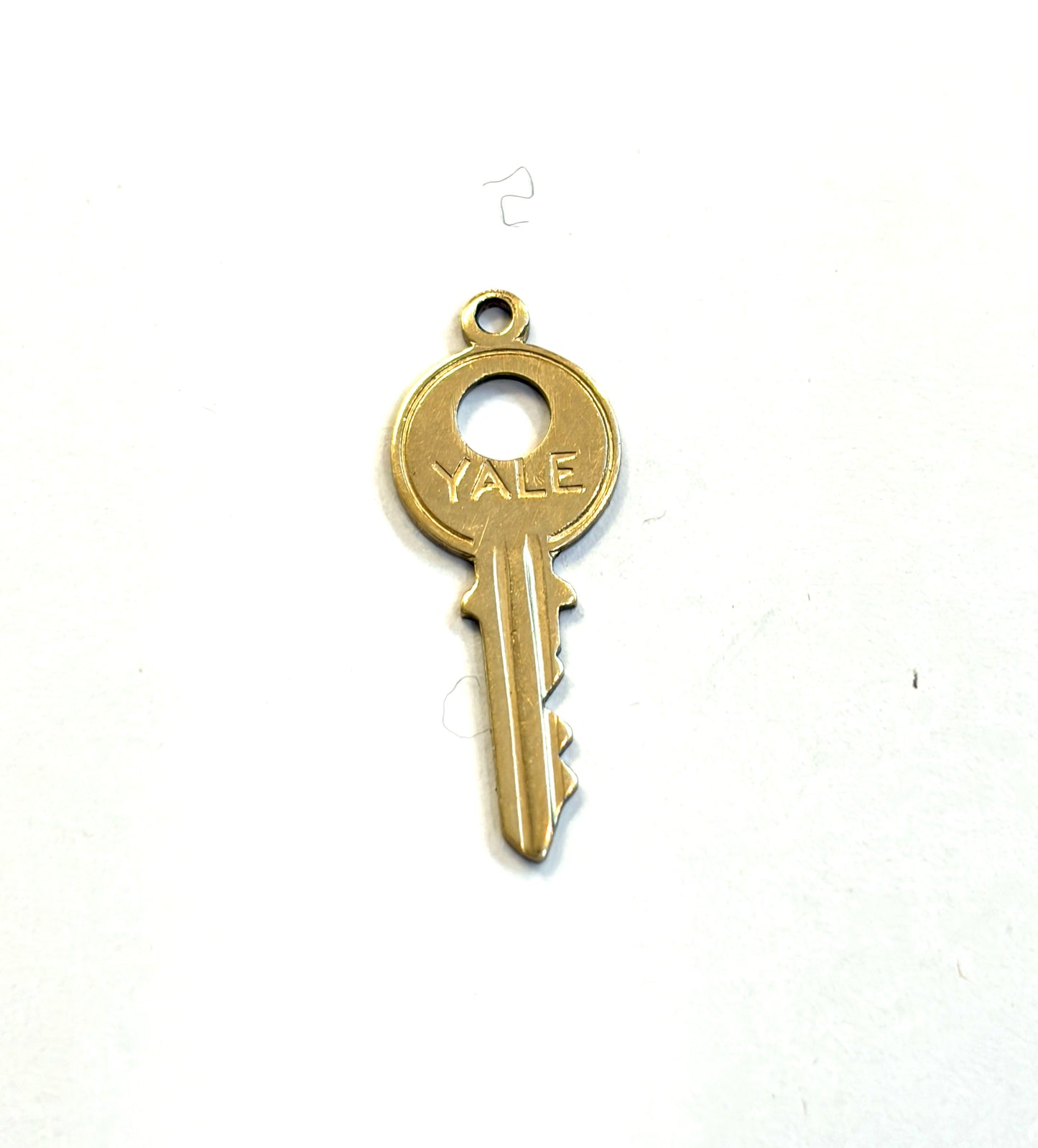 9ct vintage key charm, yale key circa 1966 London