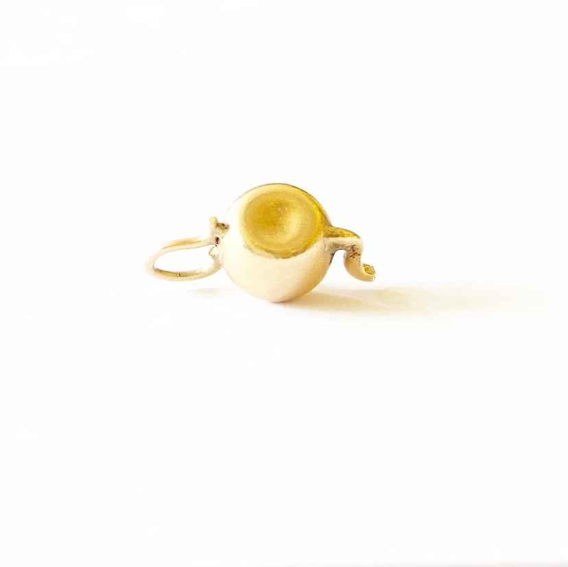 14ct 585 gold  teapot charm