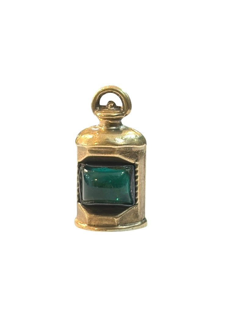9ct vintage starboard lantern charm. by WHC 1.6G circa 1968