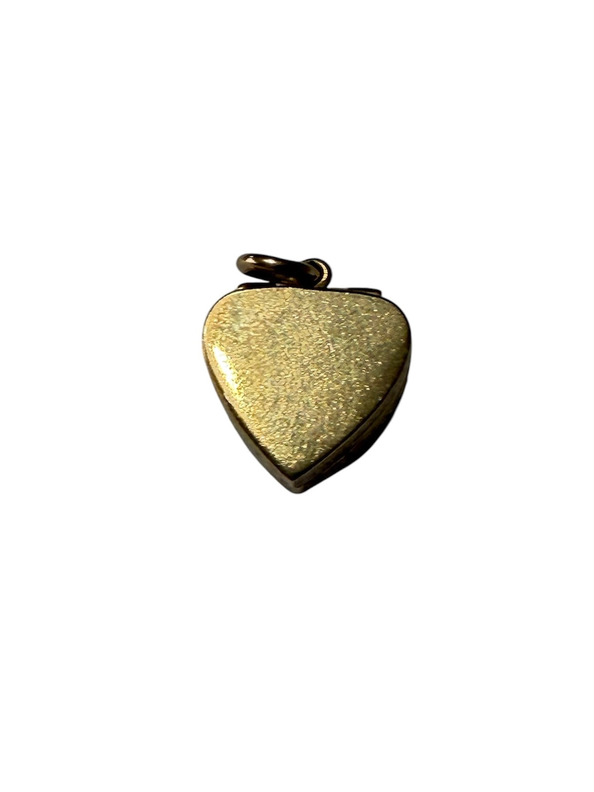 9ct vintage opening heart box charm with ring inside by fm circa 1965