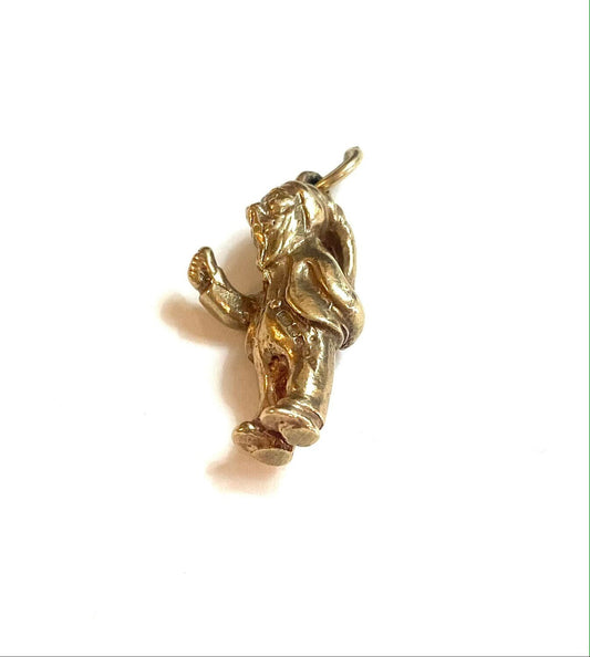 9ct vintage leprechaun charm