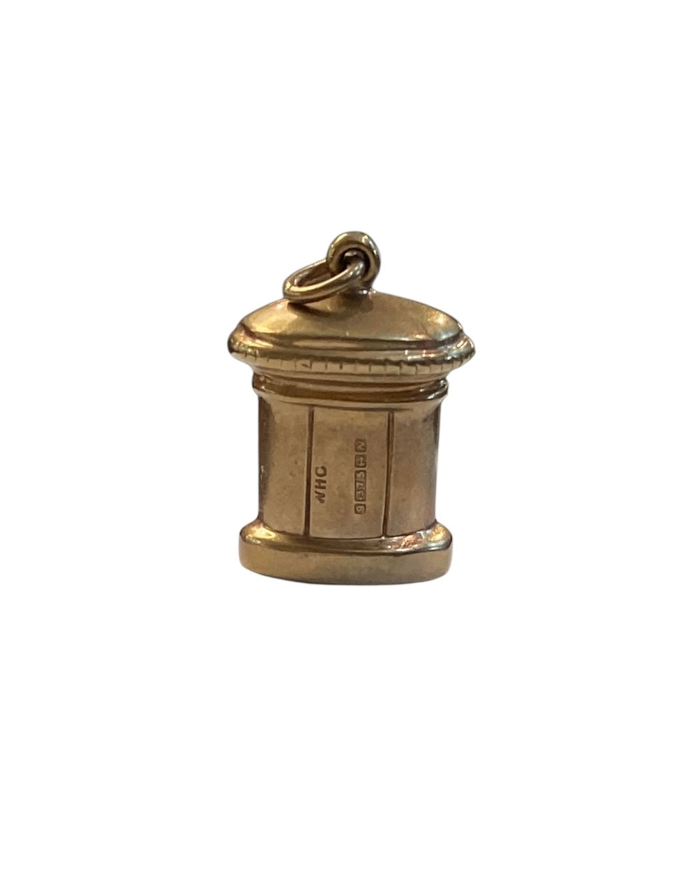 9ct vintage post box charm circa 1962 by WHC