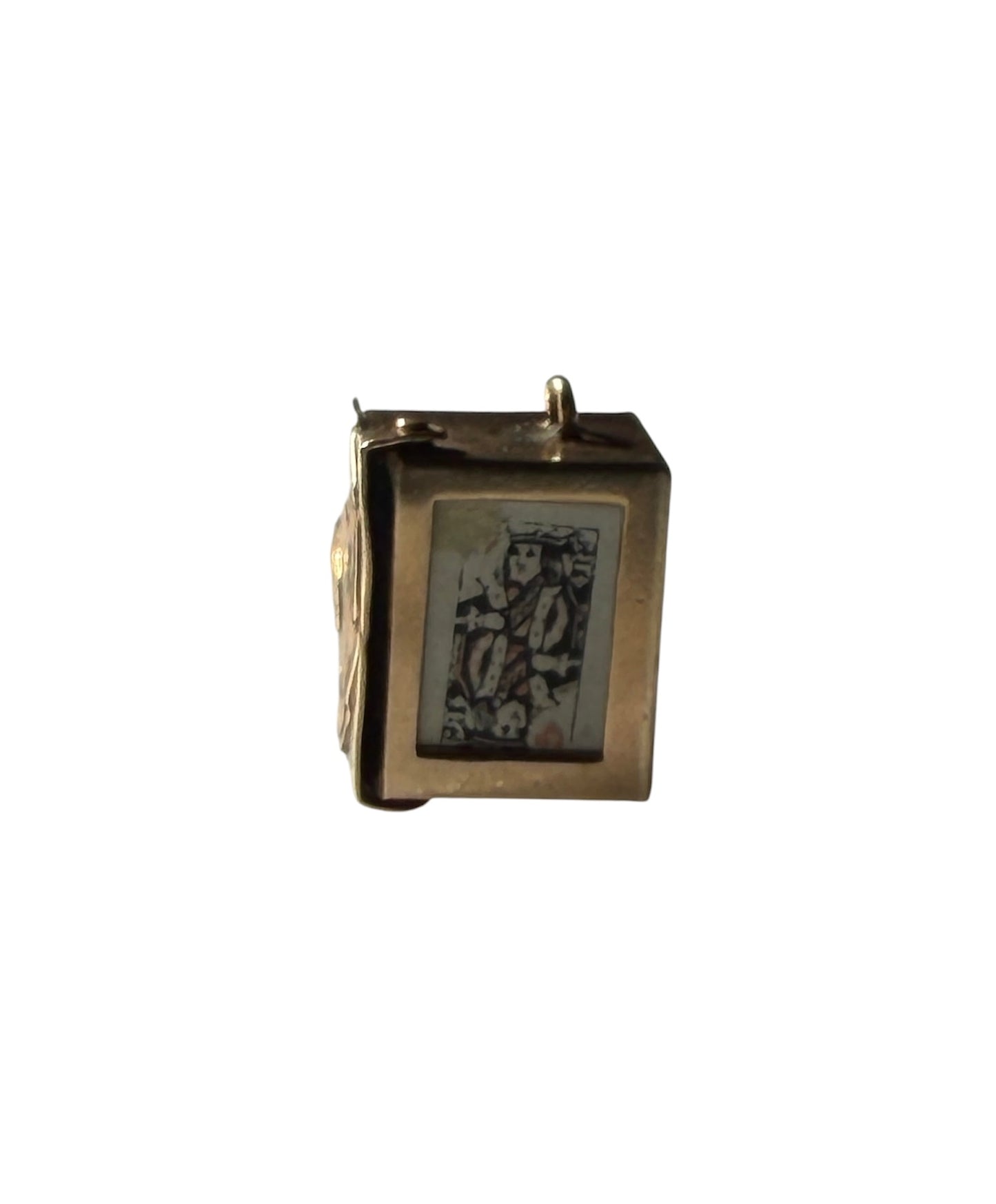 9ct vintage deck of cards charm by georg jensen circa 1957 2.20g