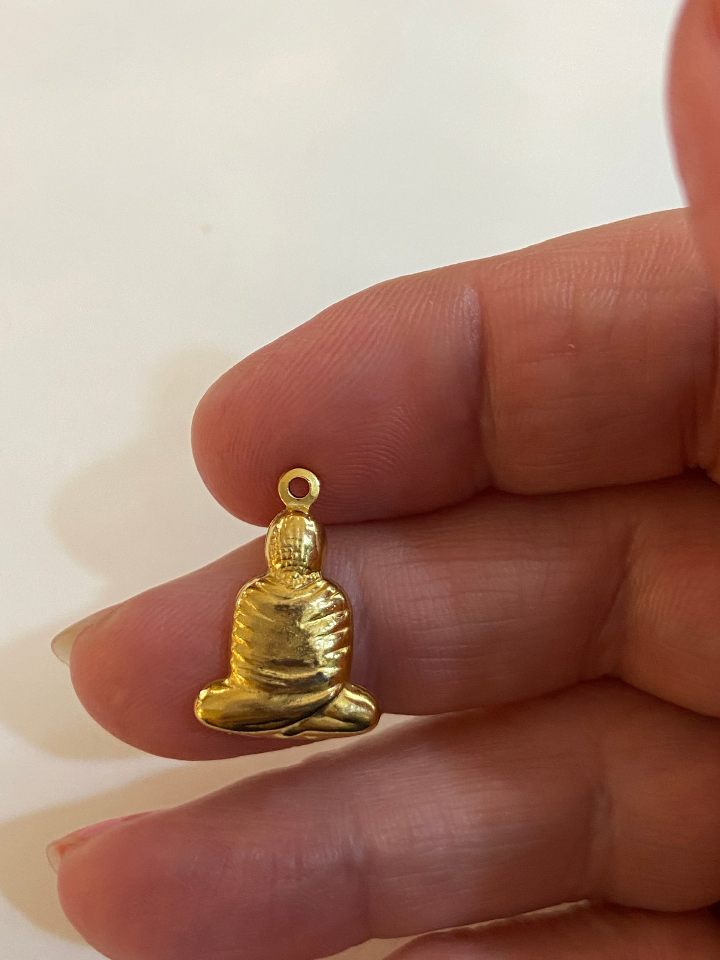 9ct gold Buddha charm calming g