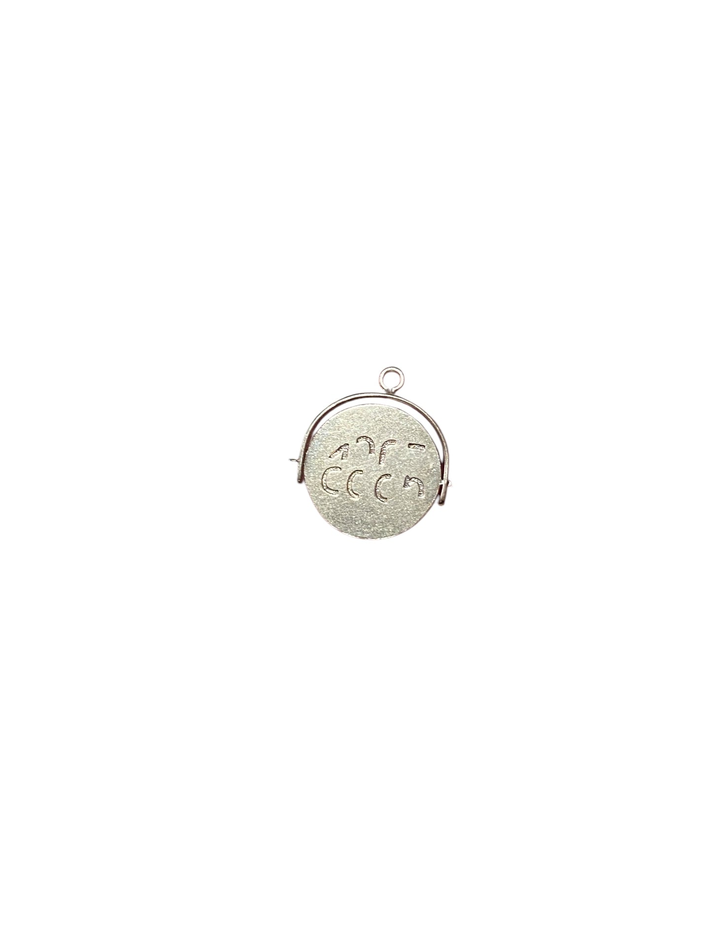 9ct vintage 'GOOD LUCK ' SPINNER. CIRCA 1967 BY WHC