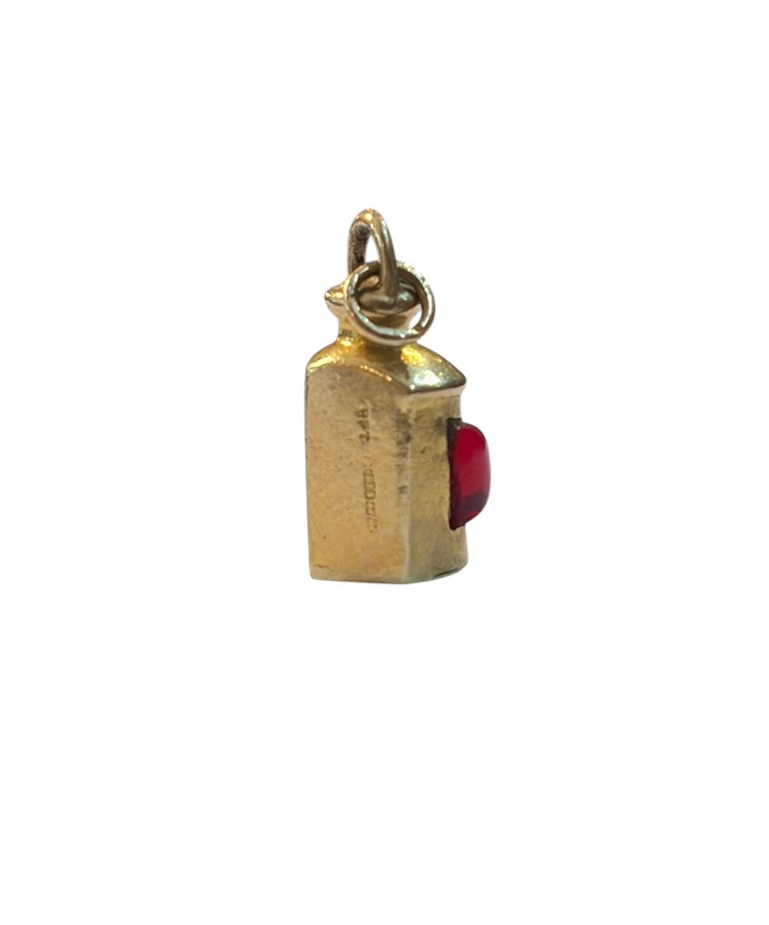 9ct vintage port lantern charm circa 1986 1.24g
