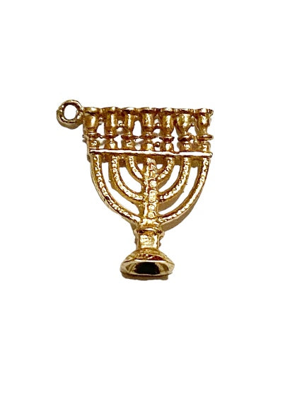 9ct vintage Menorah charm circa 1978