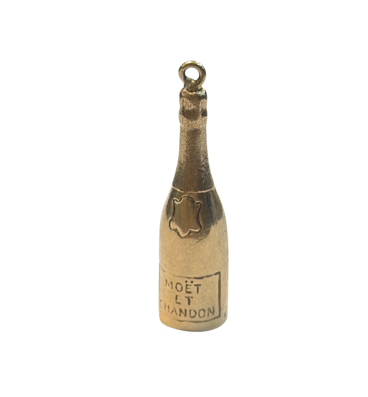 9ct vintage moet and chandon charm circa 1972 by WHC, hollow