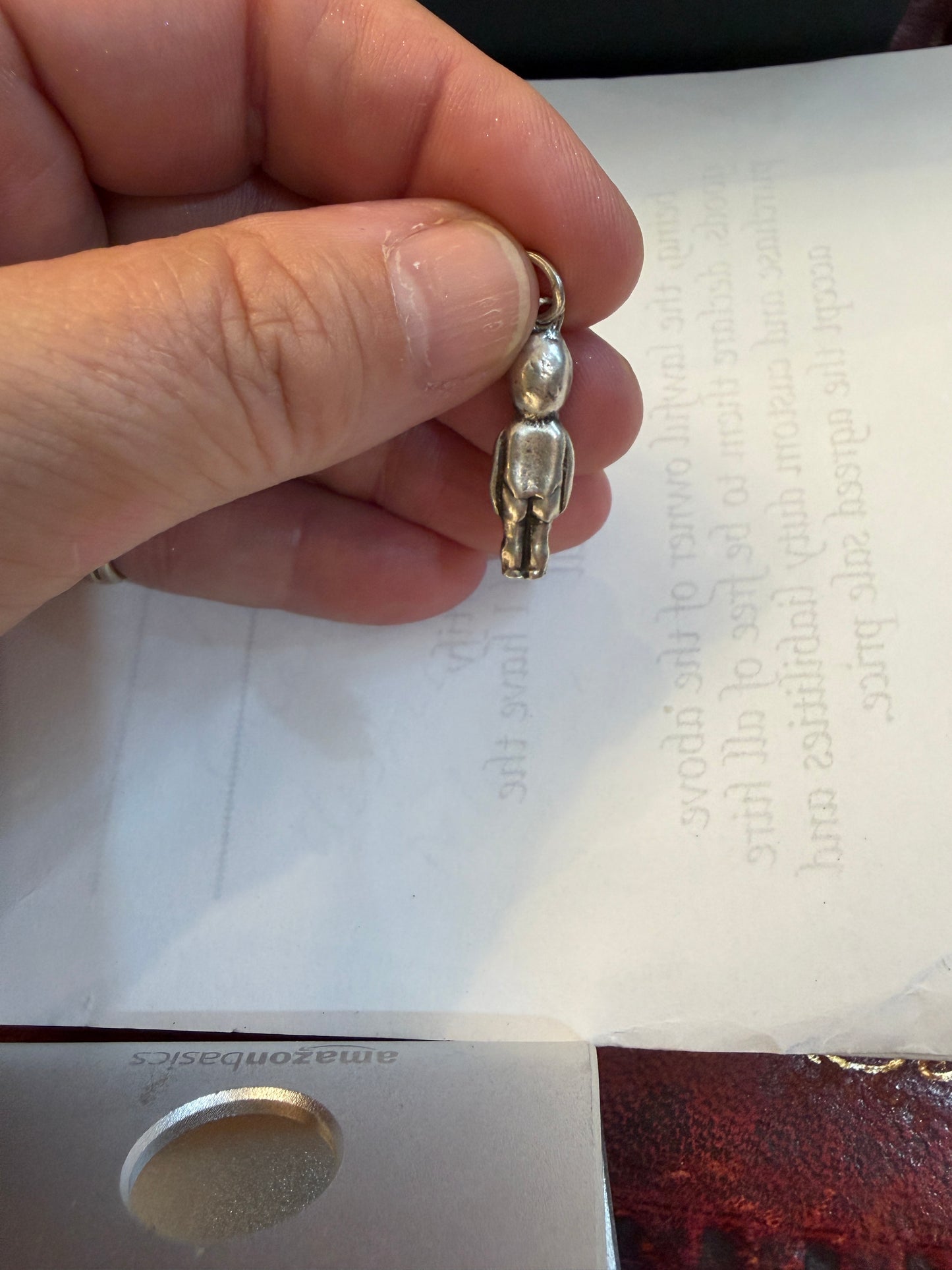 RARE SILVER WW1 'FUMSUP' LUCKY CHARM