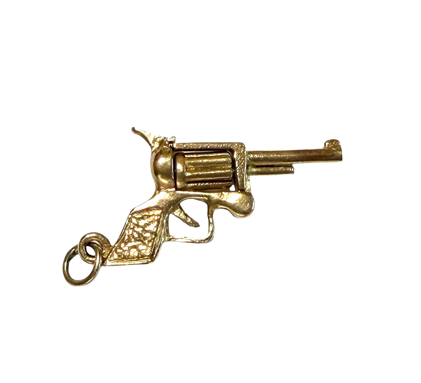 9ct vintage articulated pistol charm circa 1964 3.0g